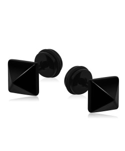 Pyramid Shaped 316L Surgical Steel Ear Stud SER-52890