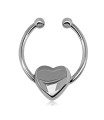 Heart Shape Septum Clip Ring STCR-01