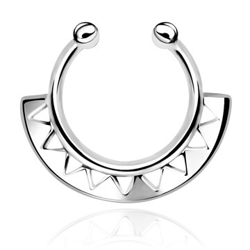 Multiple Triangles Septum Clip Ring STCR-37