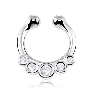 Multiple Stones Septum Clip Ring STCR-39