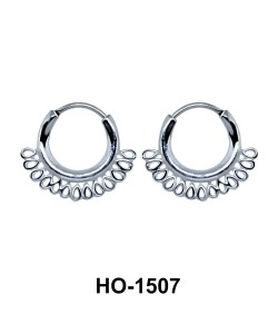 Silver Hoop Earring HO-1507