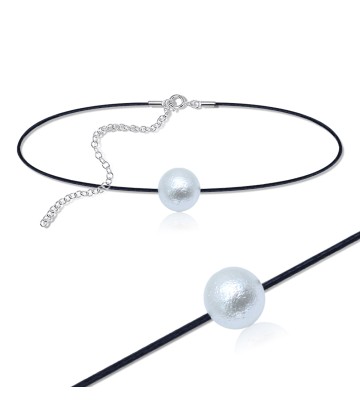 Acrylic Ball Chokers with Black Rope SPCK-149-10