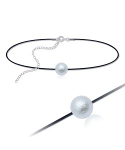 Acrylic Ball Chokers with Black Rope SPCK-149-8