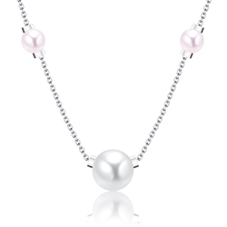 Necklace Silver Color Pearl SPE-100