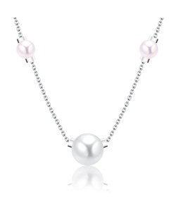 Necklace Silver Color Pearl SPE-100