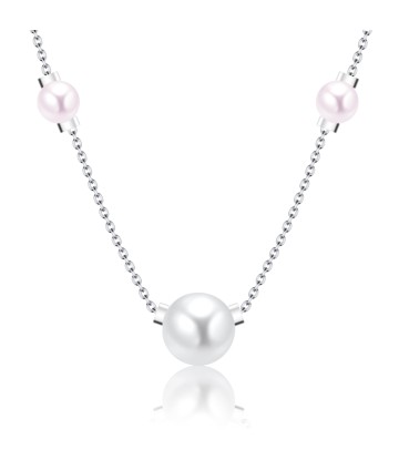 Necklace Silver Color Pearl SPE-100