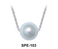 Cute Pearl Silver Necklace SPE-103