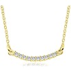 Elegant with Gems Silver Necklaces SPE-1287