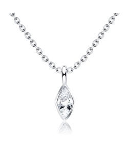 Beautiful Gemstone Silver Necklace SPE-1293-2.5x5