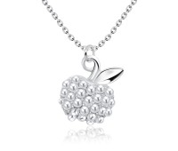 Apple with Pearls Silver Necklace SPE-1373p