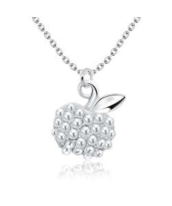 Apple with Pearls Silver Necklace SPE-1373p