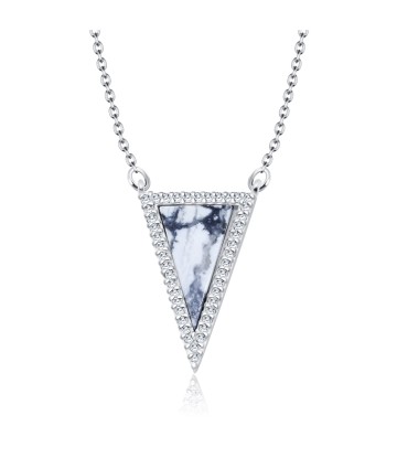 Marble Silver Necklace SPE-1421n