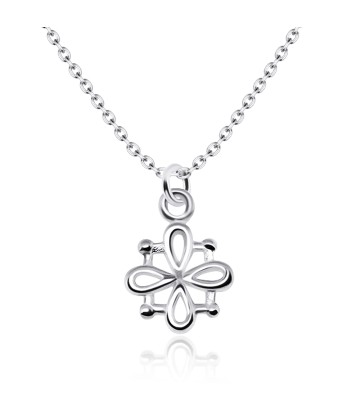Flower Line Silver Necklaces SPE-1423