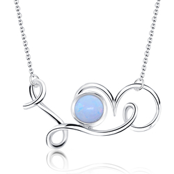 Opal Necklaces Silver SPE-1431