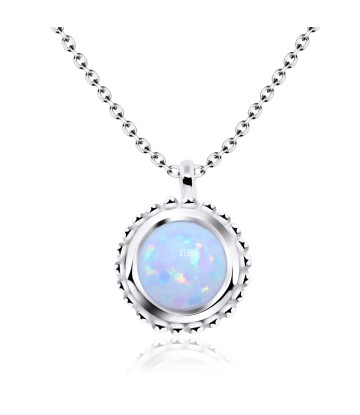 Opal Necklaces Silver SPE-1441