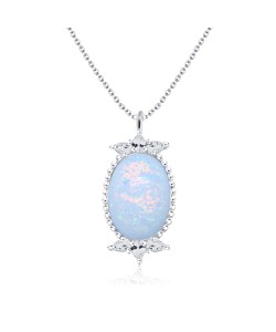 Opal Necklaces Silver SPE-1442