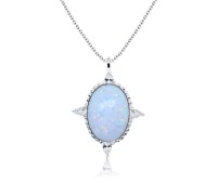 Opal Necklaces Silver SPE-1443