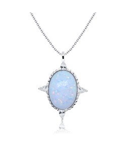 Opal Necklaces Silver SPE-1443