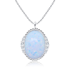 Opal Necklaces Silver SPE-1444