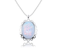 Opal Necklaces Silver SPE-1445
