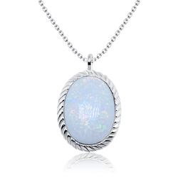 Opal Necklaces Silver SPE-1447