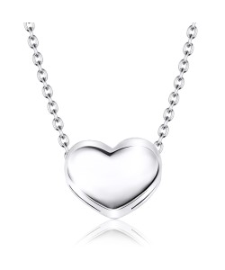 Lovely Heart Silver Necklace SPE-1453