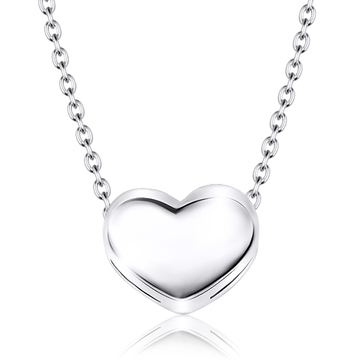 Lovely Heart Silver Necklace SPE-1453
