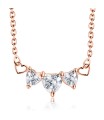 Triple Heart Silver Necklace SPE-202