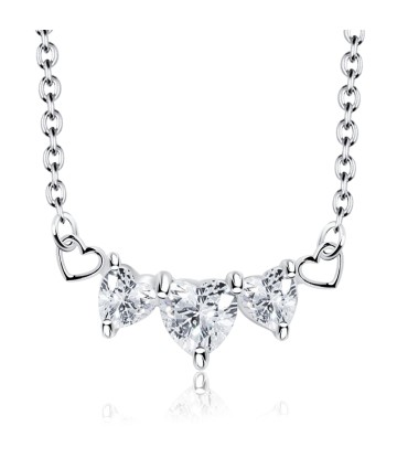 Triple Heart Silver Necklace SPE-202