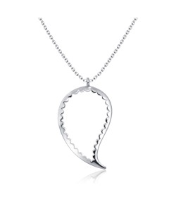 Mango Shape Silver Necklace SPE-2033