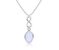 Rose Quartz Silver Necklace SPE-2036