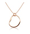 Rounded Heart Shape Silver Necklace SPE-2040