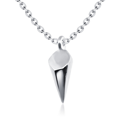 Cone Shape Silver Necklace SPE-2042