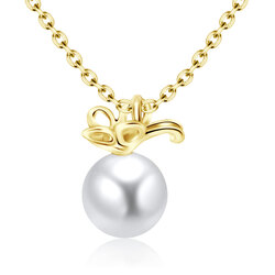 Gold Plated Pearl Necklaces SPE-205-GP