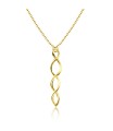 Dripping Loop Silver Necklace SPE-2054