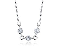 Rings with CZ Stones Silver Necklace SPE-2056