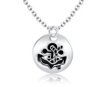 Anchor and Rope Silver Necklace SPE-2090