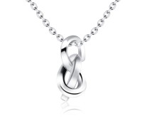 Cute Knot Silver Necklace SPE-2093