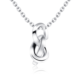 Cute Knot Silver Necklace SPE-2093