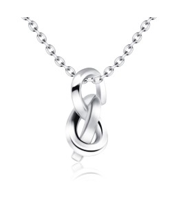 Cute Knot Silver Necklace SPE-2093