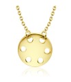 Hole Disc Silver Necklace SPE-2094