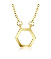 Geometric Silver Necklace SPE-2097