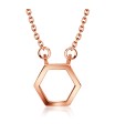 Geometric Silver Necklace SPE-2097