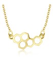 Honeycomb Silver Necklace SPE-2100