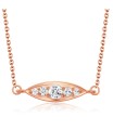 Marquise Shape CZ Silver Necklace SPE-2112