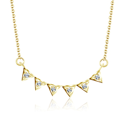 Gold Plated Necklaces Line SPE-2114-GP