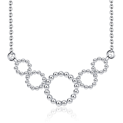 Magnet Balls Rings Style Silver Necklace SPE-2118