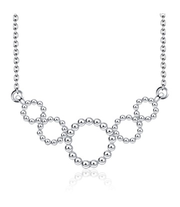 Magnet Balls Rings Style Silver Necklace SPE-2118