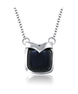 Black Ore Silver Necklace SPE-2138