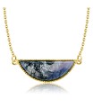 Moss Agate Necklace Silver SPE-2143